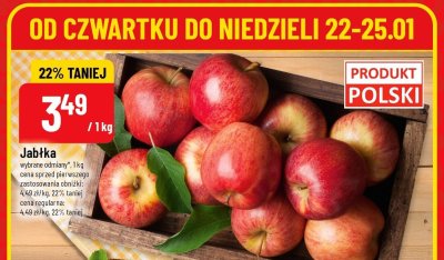 Jabłka promocja w POLOmarket