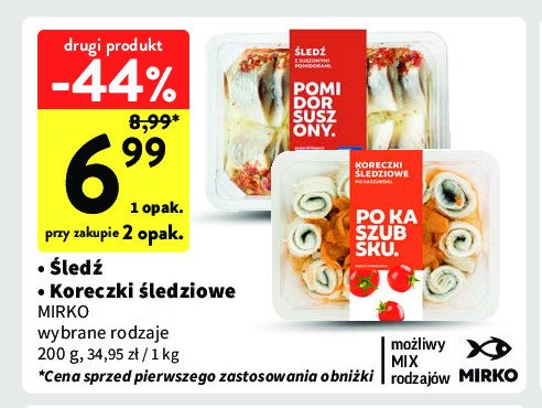 Koreczki śledziowe po kaszubsku Mirko promocja w Intermarche