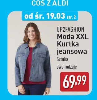 Kurtka damska jeansowa Up2fashion promocja w Aldi