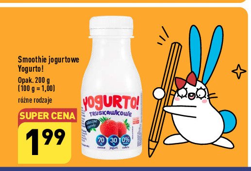 Smoothie truskawka Yogurto! promocja
