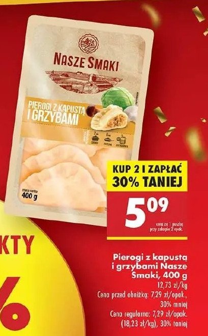 Pierogi z kapustą i grzybami Nasze smaki promocja