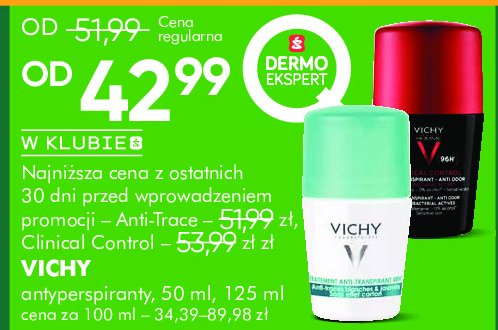 Antyperspirant clinical control 96h Vichy homme promocja