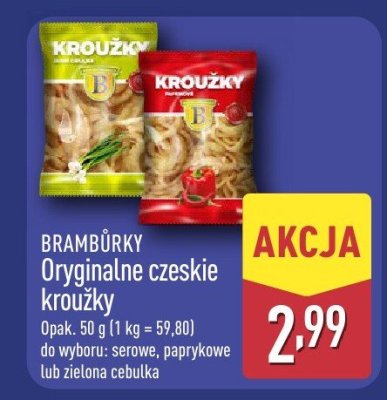 Oryginalne czeskie krouzky zielona cebulka promocja w Aldi