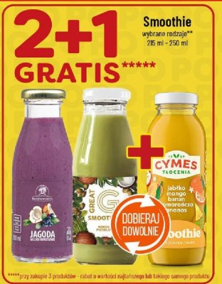 Smoothie wybrane rodzaje promocja w POLOmarket