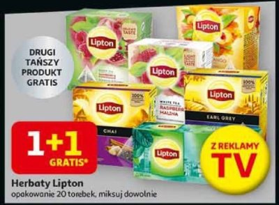 Herbaty Lipton opakowanie 20 torebek, miksuj dowolnie promocja w Auchan