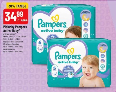 Pieluchy Pampers Active Baby promocja w POLOmarket
