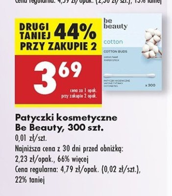 Patyczki higieniczne Be beauty Be beauty care promocja