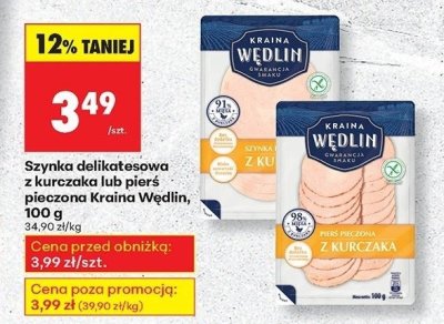 Pierś pieczona z kurczaka promocja w Biedronka