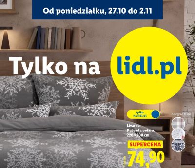 Pościel z polaru 220 x 200 cm Livarno promocja