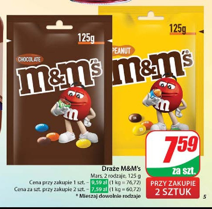 Draże orzechowe M&m's promocja