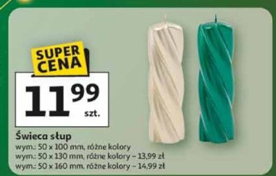 Świeca słup promocja w Auchan