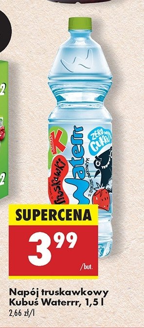 Woda truskawkowa Kubuś waterrr promocja