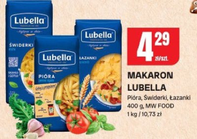 Makaron Lubella Pióra, Świderki, Łazanki promocja w Chorten