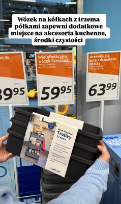 Wózek na kółkach wielofunkcyjny promocja w Action