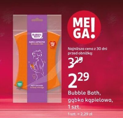 Bubble Bath, gąbka kąpielowa, 1 szt. promocja w Rossmann