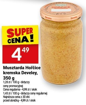 Musztarda Hořčice kremska Develey, 350 g promocja w Twój Market