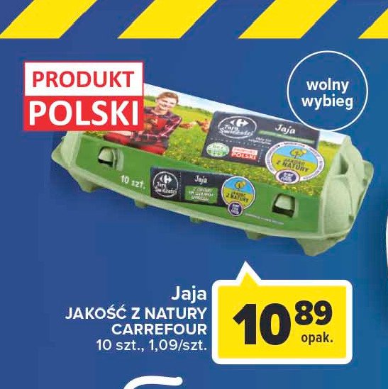 Jaja Jakość z natury carrefour promocja