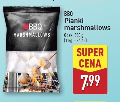 Pianki marshmallows BBQ (MIĘSO) promocja w Aldi