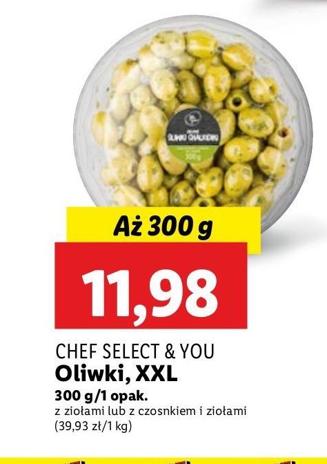 Oliwki zielone chalkidiki Chef select & you promocja