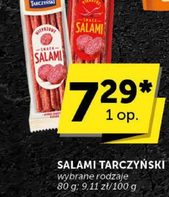 Salami Tarczyński wybrane rodzaje promocja w Euro Sklep