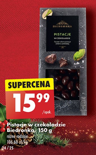 Pistacje w czekoladzie Biedronka promocja