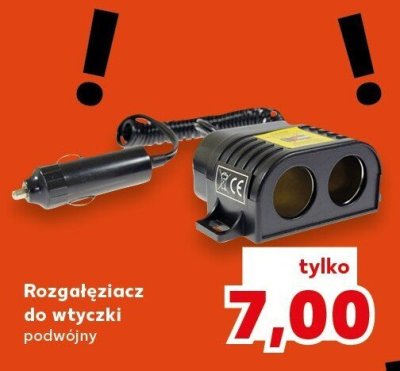 Rozgałęziacz do wtyczki podwójny promocja w Kaufland