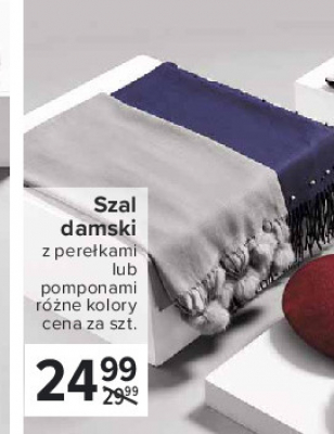 Szal damski z pomponami promocja