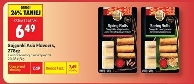 Sajgonki Asia Flavours, 278 g, z wieprzowiną promocja w Biedronka