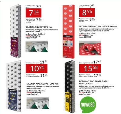 Podkład SILENZA AQUASTOP 3 mm promocja w Abra Meble