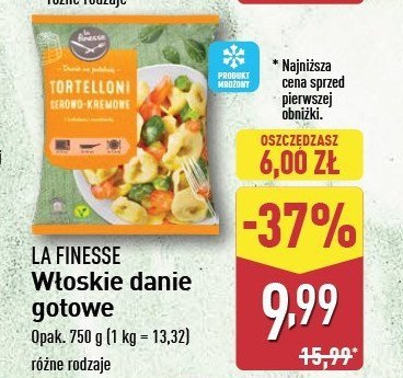 Danie na patelnię tortelloni serowo-kremowe La finesse promocja