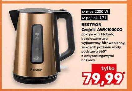 Czajnik awk1000co Bestron promocja w Kaufland