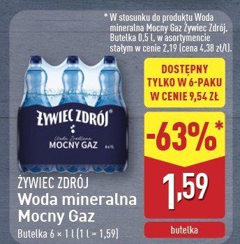 Woda mocny gaz Żywiec zdrój promocja