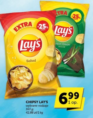 Chipsy Lay's wybrane rodzaje 163 g promocja w Euro Sklep