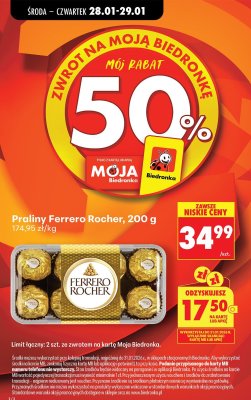 Praliny Ferrero Rocher promocja w Biedronka