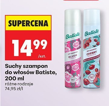 Suchy szampon do włosów Batiste, 200 ml różne rodzaje 74,95 zł/l promocja w Biedronka