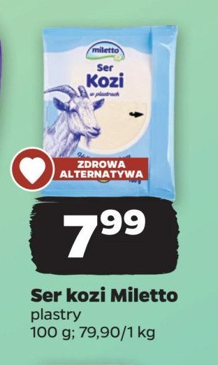 Ser kozi plastry Miletto promocja