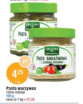 Pasta bakłażanowa z suszonymi pomidorami Helcom promocja