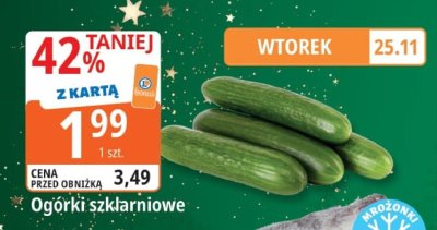 Ogórki szklarniowe promocja w Leclerc