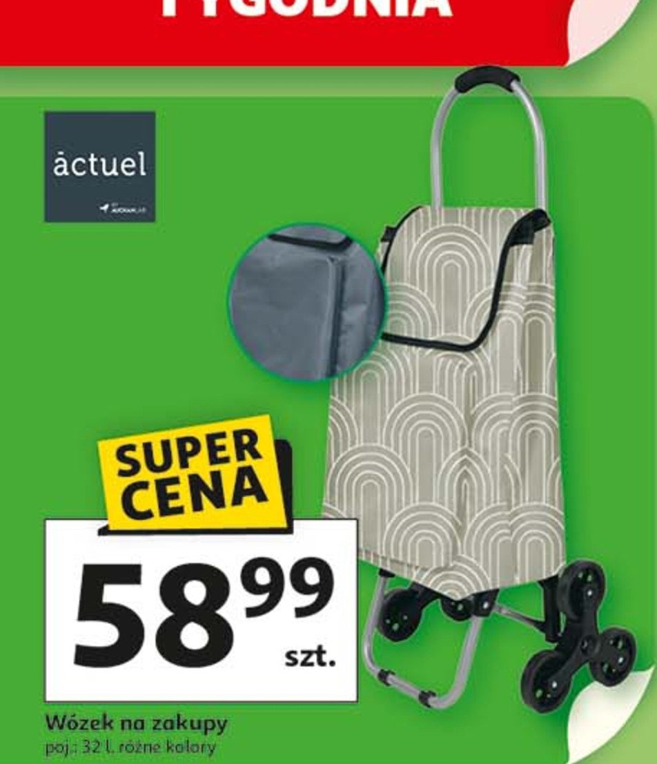 Wózek zakupowy 32 l Actuel promocja