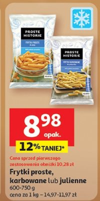 Frytki proste Proste historie promocja w Auchan