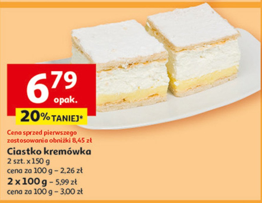 Ciasto kremówka promocja