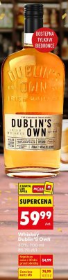 Whiskey Dublin's Own promocja w Biedronka