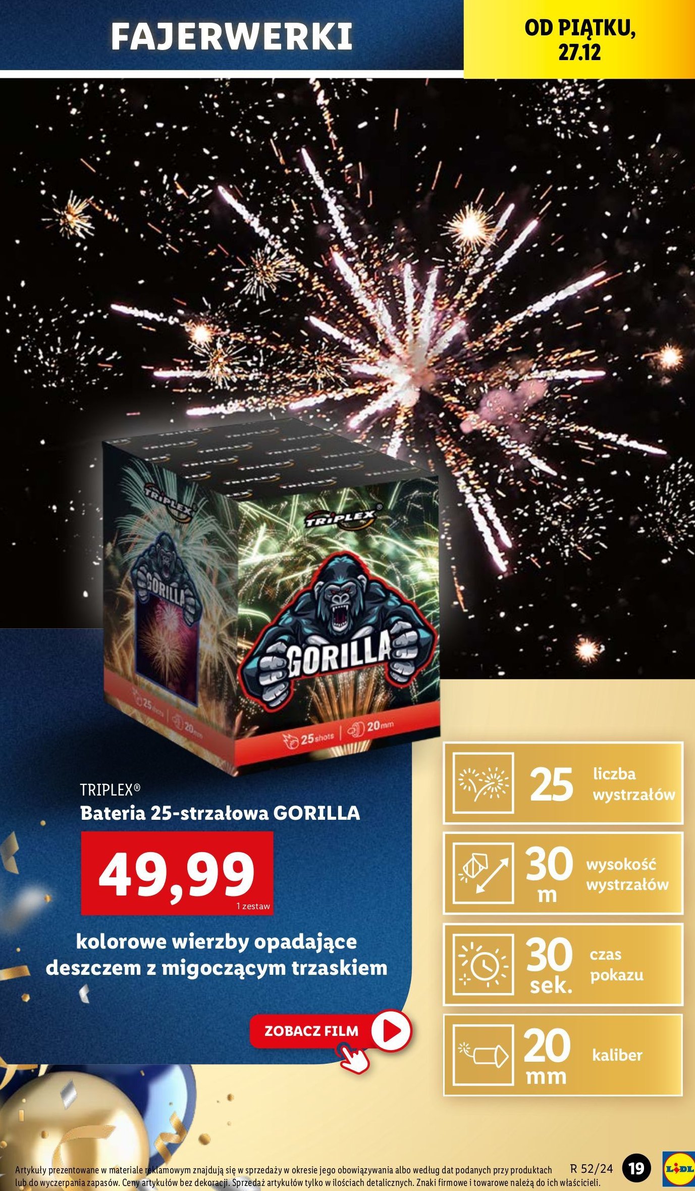 Bateria gorilla TRIPLEX promocja w Lidl