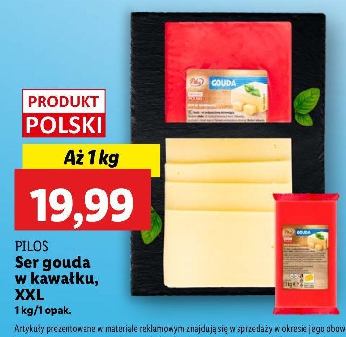 Ser gouda w kawałku Pilos promocja