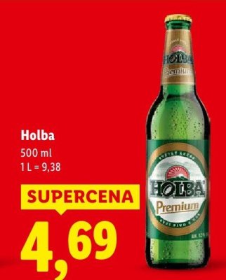 Piwo Holba Premium 500 ml promocja w Lidl