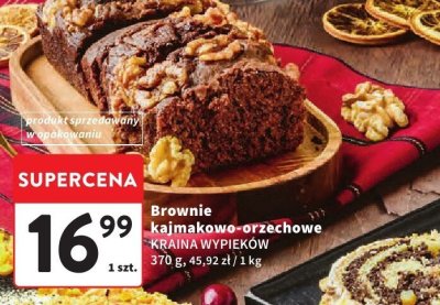 Brownie kajmakowo-orzechowe KRAINA WYPIEKÓW promocja w Intermarche