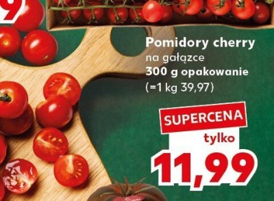 Pomidory cherry na gałązce promocja w Kaufland
