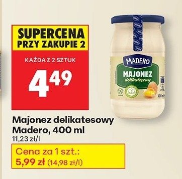 Majonez delikatesowy 400 ml promocja w Biedronka