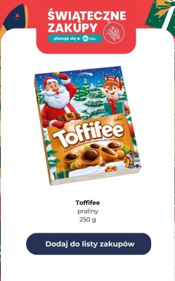 Praliny Toffifee 250 g promocja w Dino