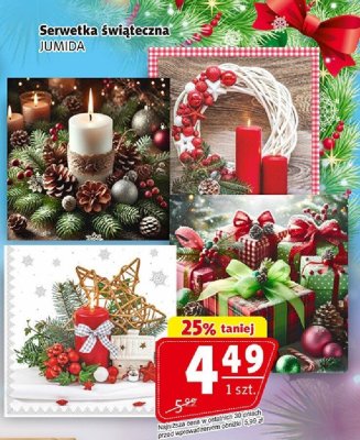 Serwetka świąteczna JUMIDA promocja w Prim Market